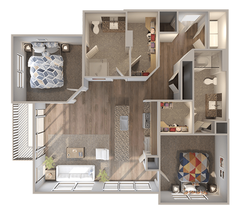 Skyline at Midtown B2a Floorplan